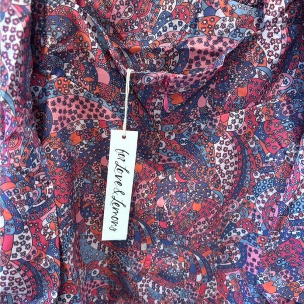 NWT For Love and Lemons Floral Multi-Color Dress Small - Picture 5 of 6